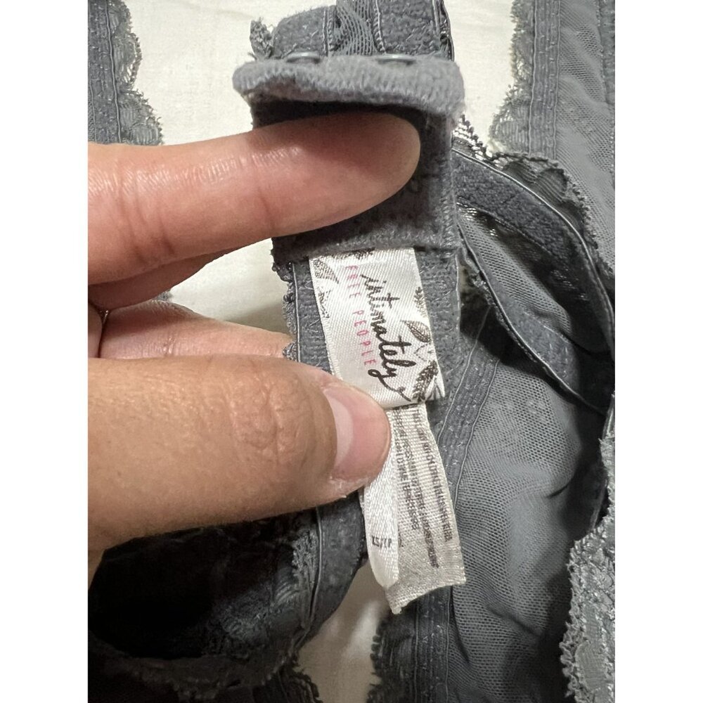 Free People Intimately Gray Lace Halter Bra Size XS - Picture 7 of 7